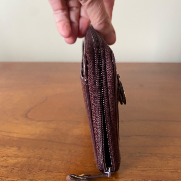 Vintage Club Rochelier 90s ZIp Leather Clutch Wallet - Picture 7 of 8